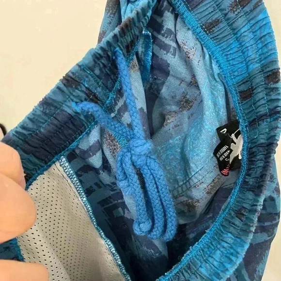 Gotcha by Icons of Culture | Swim Trunks & Shorts in 90s Print - Blue / Sz S - Picture 4 of 5